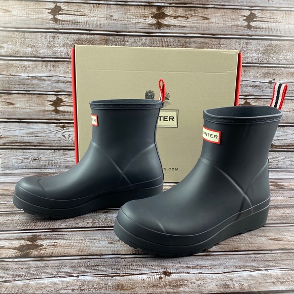 Hunter Original Short Play Rain Boot Luna/Gray sz7 - Picture 4 of 10